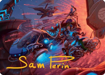 Rangers' Refueler Art Card (Gold-Stamped Signature) (027) - Art Series: Aetherdrift