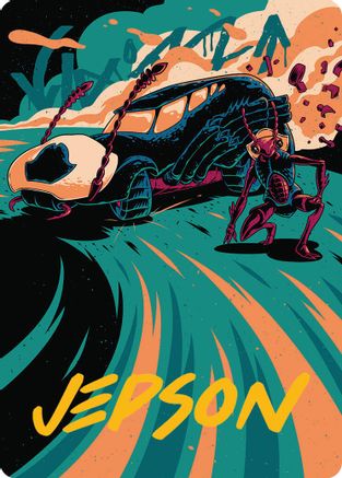 Carrion Cruiser Art Card (Gold-Stamped Signature) (039) - Art Series: Aetherdrift