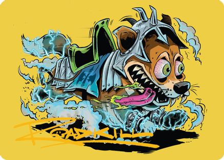 District Mascot Art Card (50/54) (Gold-Stamped Signature) (050) - Art Series: Aetherdrift