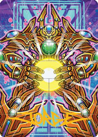 Brightglass Gearhulk Art Card (Gold-Stamped Signature) (053) - Art Series: Aetherdrift