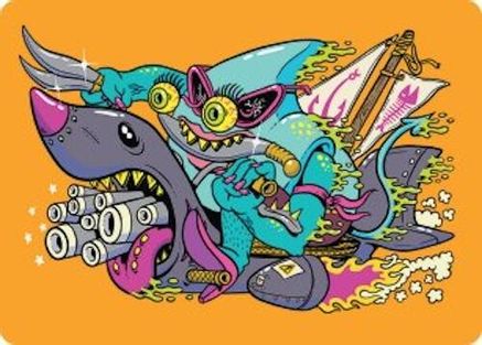 Fearless Swashbuckler Art Card (051) - Art Series: Aetherdrift