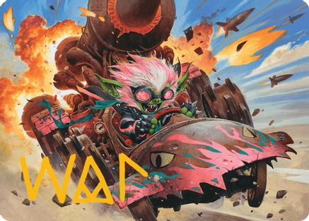 Redshift, Rocketeer Chief Art Card (Gold-Stamped Signature) (013) - Art Series: Aetherdrift