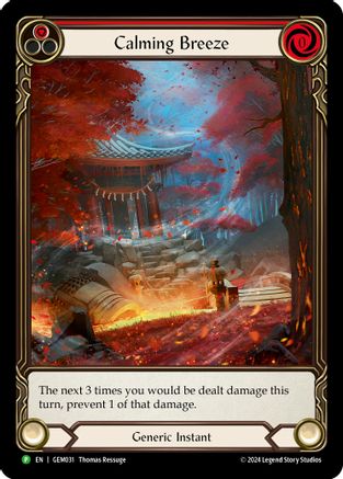 Calming Breeze (Red) Rainbow Foil (GEM031) - GEM Pack 1