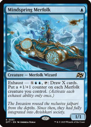 Mindspring Merfolk Foil (051) - Promo Pack: Aetherdrift