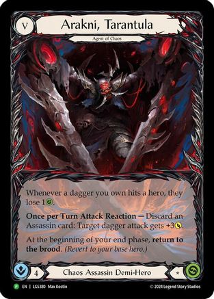 Arakni, Tarantula (Extended Art) - LGS380 (LGS380) Rainbow Foil - Flesh and Blood: Promo Cards