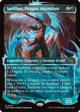 Sarkhan, Dragon Ascendant (Showcase) (403) Foil - Tarkir: Dragonstorm