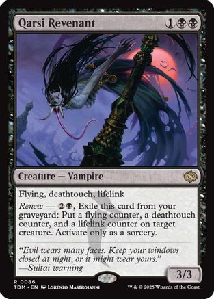 Qarsi Revenant (086) Foil - Tarkir: Dragonstorm
