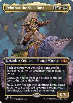 Felothar the Steadfast (Borderless) (004) - Commander: Tarkir: Dragonstorm