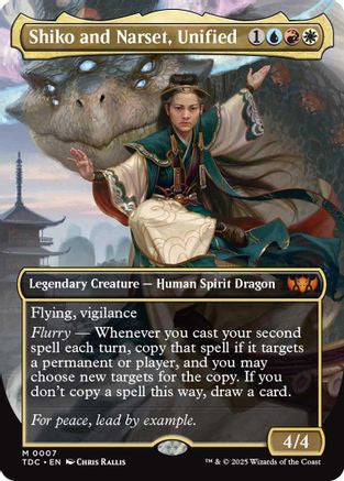 Shiko and Narset, Unified (Borderless) (007) - Commander: Tarkir: Dragonstorm