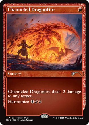 Channeled Dragonfire Foil (423) - Promo Pack: Tarkir: Dragonstorm