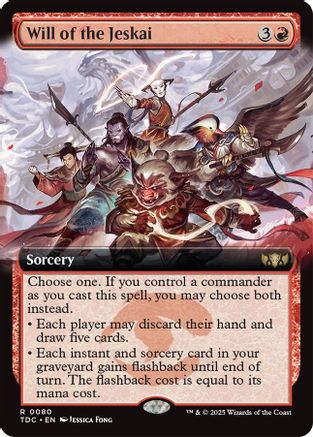 Will of the Jeskai (Extended Art) (080) - Commander: Tarkir: Dragonstorm
