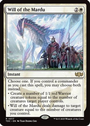 Will of the Mardu (017) - Commander: Tarkir: Dragonstorm