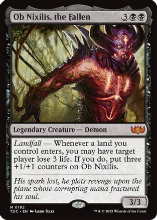 Ob Nixilis, the Fallen (192) - Commander: Tarkir: Dragonstorm