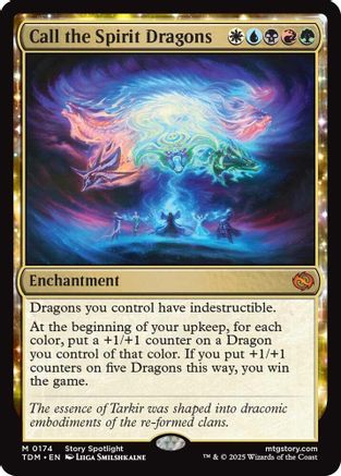 Call the Spirit Dragons (174) Foil - Tarkir: Dragonstorm