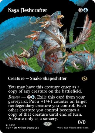 Naga Fleshcrafter (Borderless) (333) Foil - Tarkir: Dragonstorm