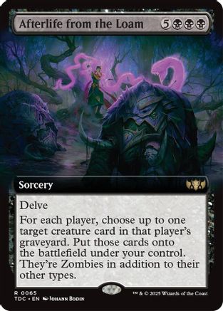 Afterlife from the Loam (Extended Art) (065) - Commander: Tarkir: Dragonstorm