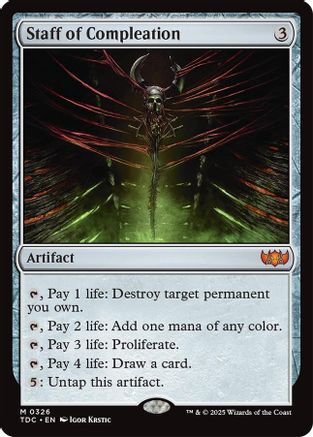 Staff of Compleation (326) - Commander: Tarkir: Dragonstorm