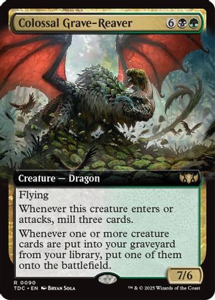Colossal Grave-Reaver (Extended Art) (090) - Commander: Tarkir: Dragonstorm