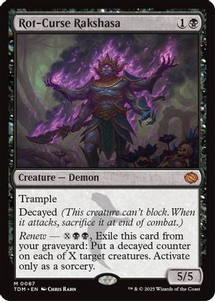 Rot-Curse Rakshasa (087) Foil - Tarkir: Dragonstorm