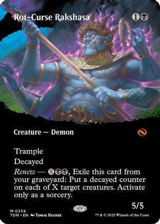 Rot-Curse Rakshasa (Borderless) (339) - Tarkir: Dragonstorm