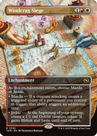Windcrag Siege (Borderless) (392) Foil - Tarkir: Dragonstorm