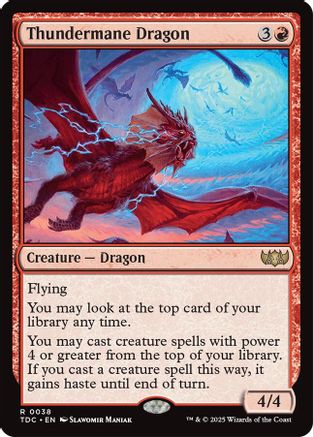Thundermane Dragon (038) - Commander: Tarkir: Dragonstorm