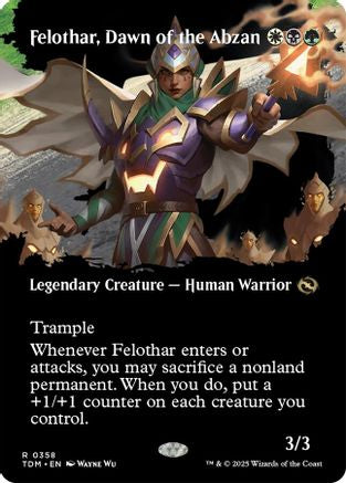 Felothar, Dawn of the Abzan (Borderless) (358) Foil - Tarkir: Dragonstorm