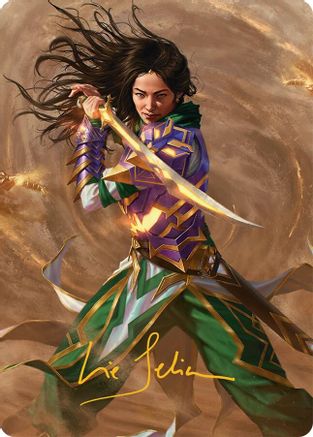 Descendant of Storms Art Card (2/54) (Gold-Stamped Signature) (002) - Art Series: Tarkir: Dragonstorm