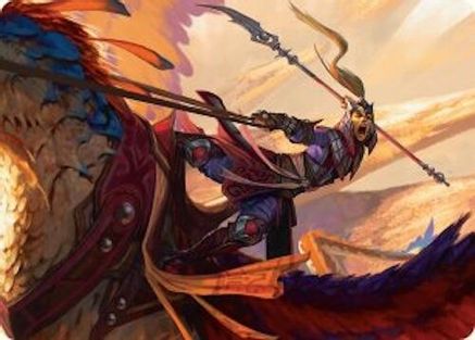 Dragonback Lancer Art Card (3/54) (003) - Art Series: Tarkir: Dragonstorm
