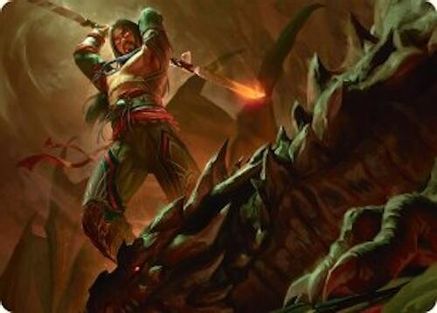 Sarkhan's Resolve Art Card (18/54) (018) - Art Series: Tarkir: Dragonstorm