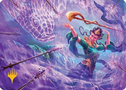 Snakeskin Veil Art Card (19/54) (Gold-Stamped) (019) - Art Series: Tarkir: Dragonstorm