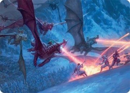 Dragonback Assault Art Card (22/54) (022) - Art Series: Tarkir: Dragonstorm