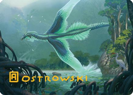 Teval, Arbiter of Virtue Art Card (26/54) (Gold-Stamped Signature) (026) - Art Series: Tarkir: Dragonstorm