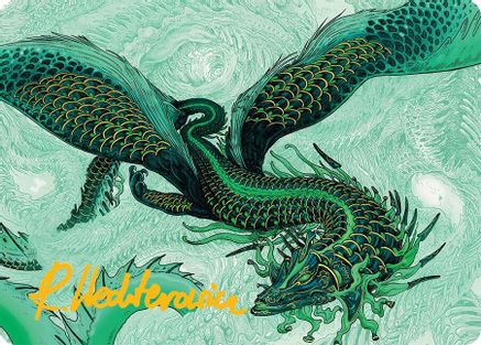 Teval, Arbiter of Virtue Art Card (38/54) (Gold-Stamped Signature) (038) - Art Series: Tarkir: Dragonstorm