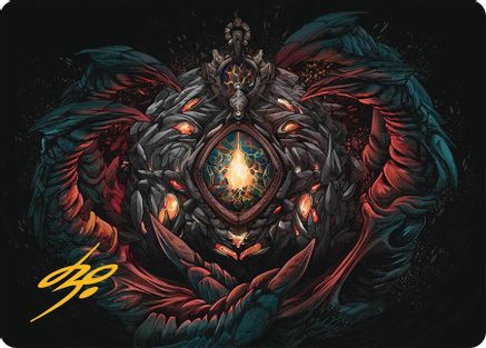 Mox Jasper Art Card (41/54) (Gold-Stamped Signature) (041) - Art Series: Tarkir: Dragonstorm