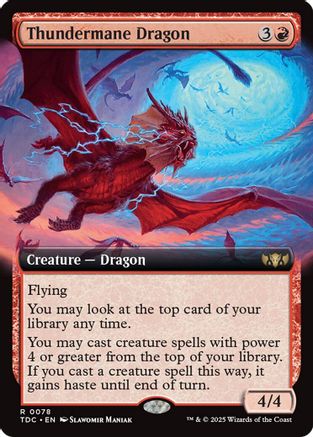 Thundermane Dragon (Extended Art) (078) - Commander: Tarkir: Dragonstorm