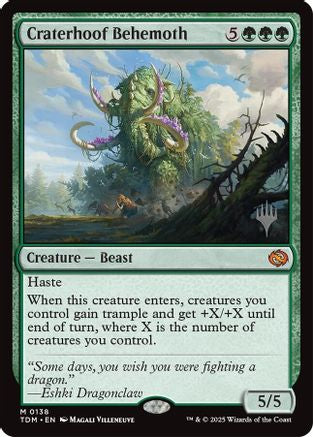 Craterhoof Behemoth (138) Foil - Promo Pack: Tarkir: Dragonstorm