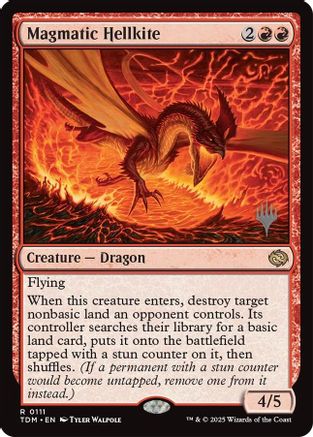 Magmatic Hellkite (111) - Promo Pack: Tarkir: Dragonstorm