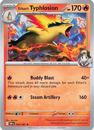 Ethan's Typhlosion (34) Holofoil - Destined Rivals