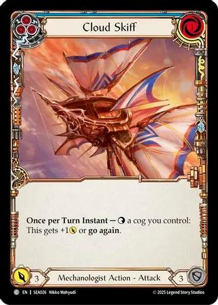 Cloud Skiff (Blue) (SEA026) Rainbow Foil - High Seas