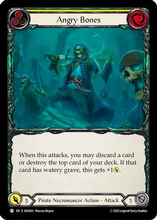 Angry Bones (Yellow) (SEA063) Rainbow Foil - High Seas