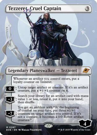 Tezzeret, Cruel Captain (Borderless) (287) Foil - Edge of Eternities