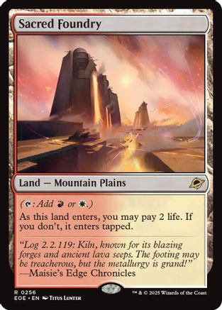 Sacred Foundry (256) Foil - Edge of Eternities