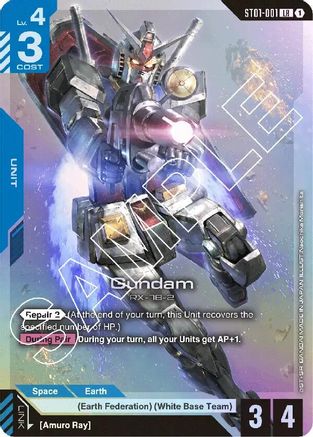 Gundam (ST01-001) Holofoil- Starter Deck 01 Heroic Beginnings
