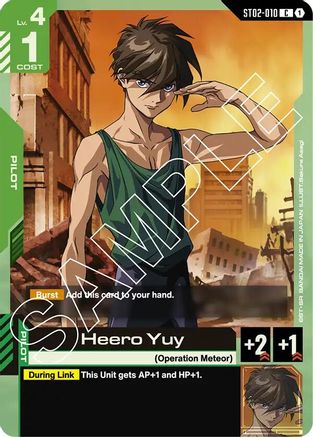 Heero Yuy (ST02-010) - Starter Deck 02 Wings of Advance