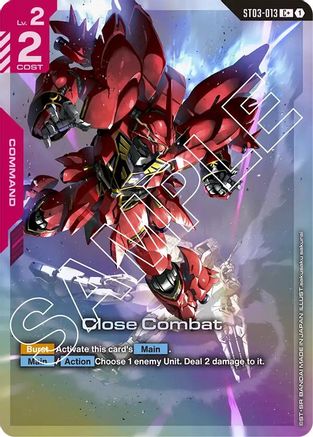 Close Combat (C+) (ST03-013) Holofoil- Starter Deck 03 Zeons Rush