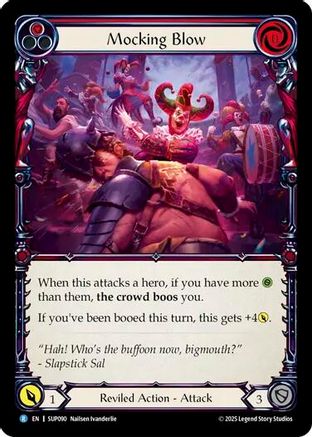 Mocking Blow (Red) (SUP090) Rainbow Foil - Super Slam