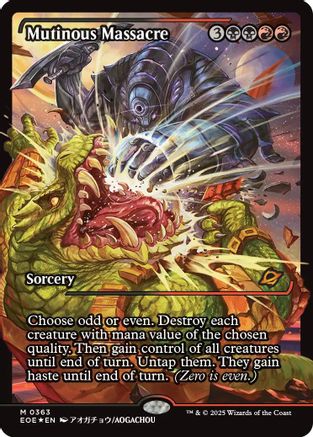 Mutinous Massacre (Showcase) (363) Foil - Edge of Eternities