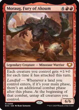 Moraug, Fury of Akoum (089) - Commander: Edge of Eternities