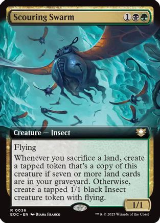 Scouring Swarm (Extended Art) (036) - Commander: Edge of Eternities